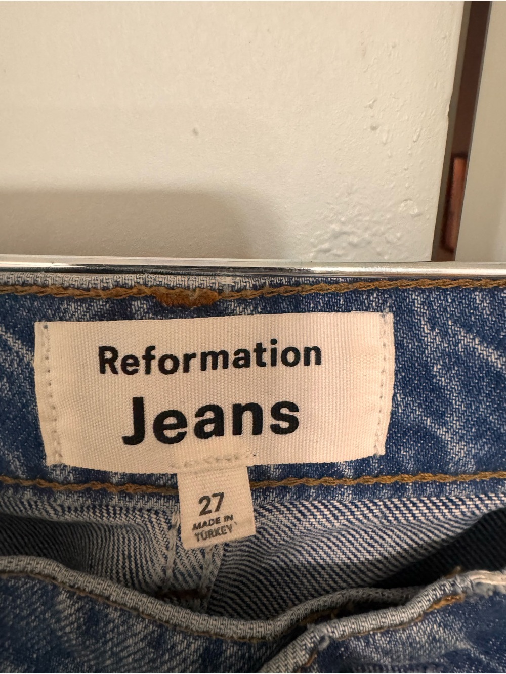 Reformation Men's Blue Denim Jeans size 27